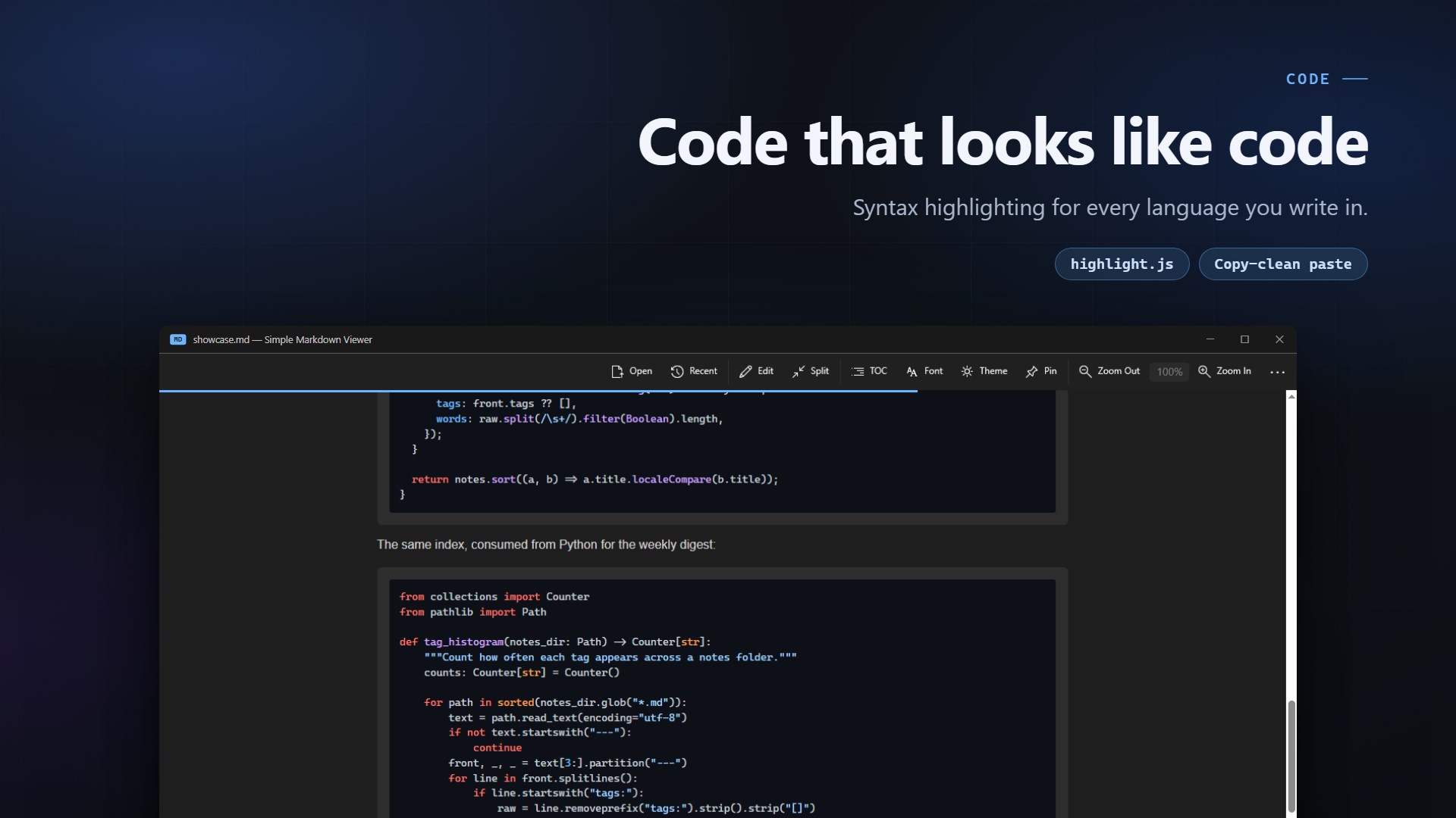 Simple Markdown Viewer screenshot 7