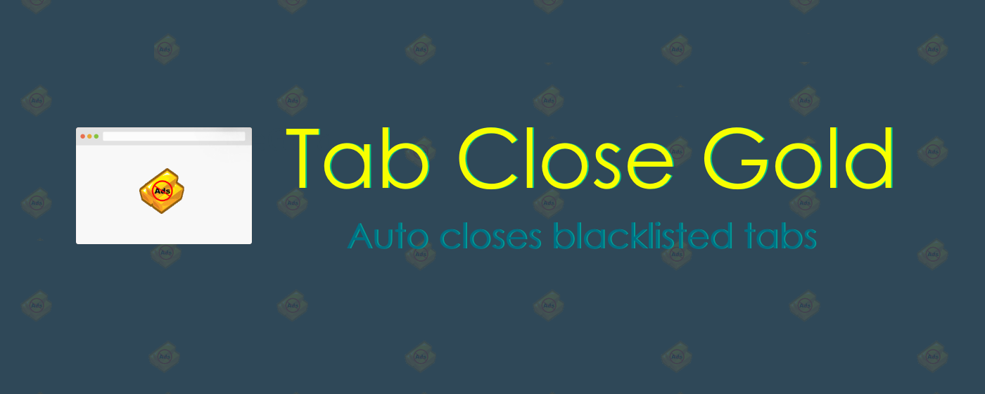 Tab Close Gold