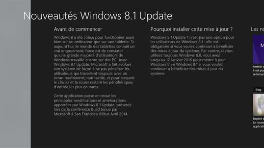 Nouveautés Windows 8.1 Update screenshot 1