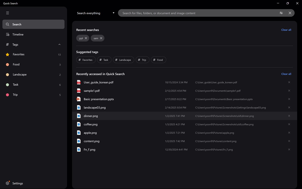 #5. Samsung Quick Search (Windows) De: Samsung Electronics Co. Ltd.