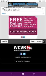 WCVB TV 5 Boston on 8.1 screenshot 4