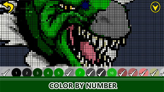 Dinosaur Color By Number - Pixel Art Coloring Book screenshot 1