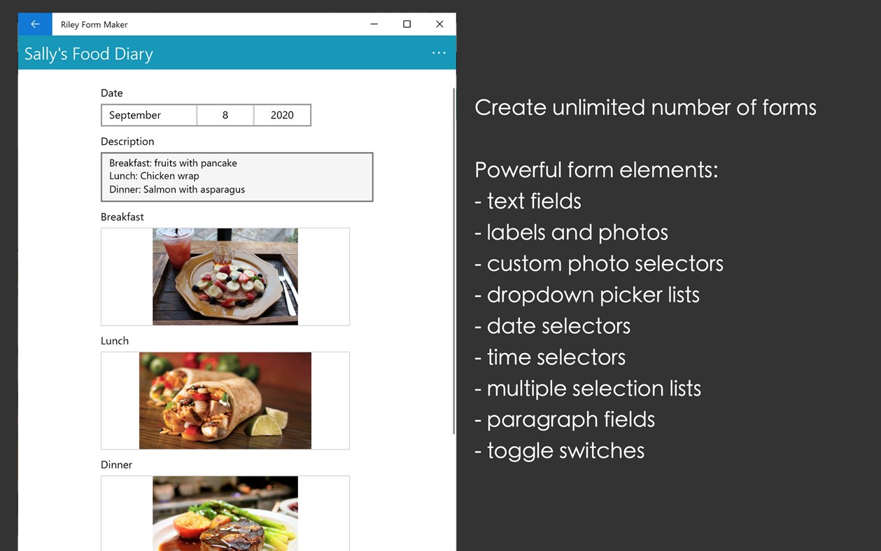 #5. Riley Form Maker - Personal Database & Data Organizer (Windows) 由: Aidaluu Inc.