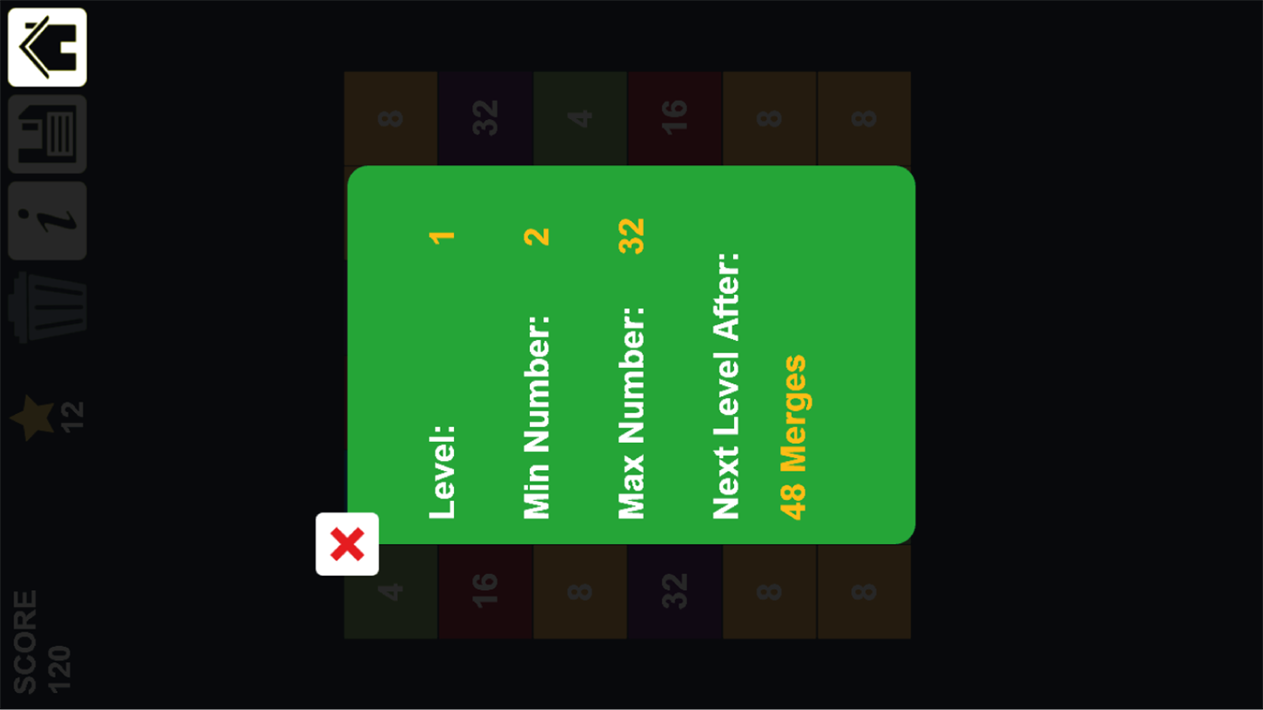 #4. 2048 Tap n Merge Numbers: Match-2 Same Game (Windows) Podle: Amr Hassan