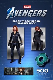 Paquete heroico inicial de Black Widow de Marvel's Avengers