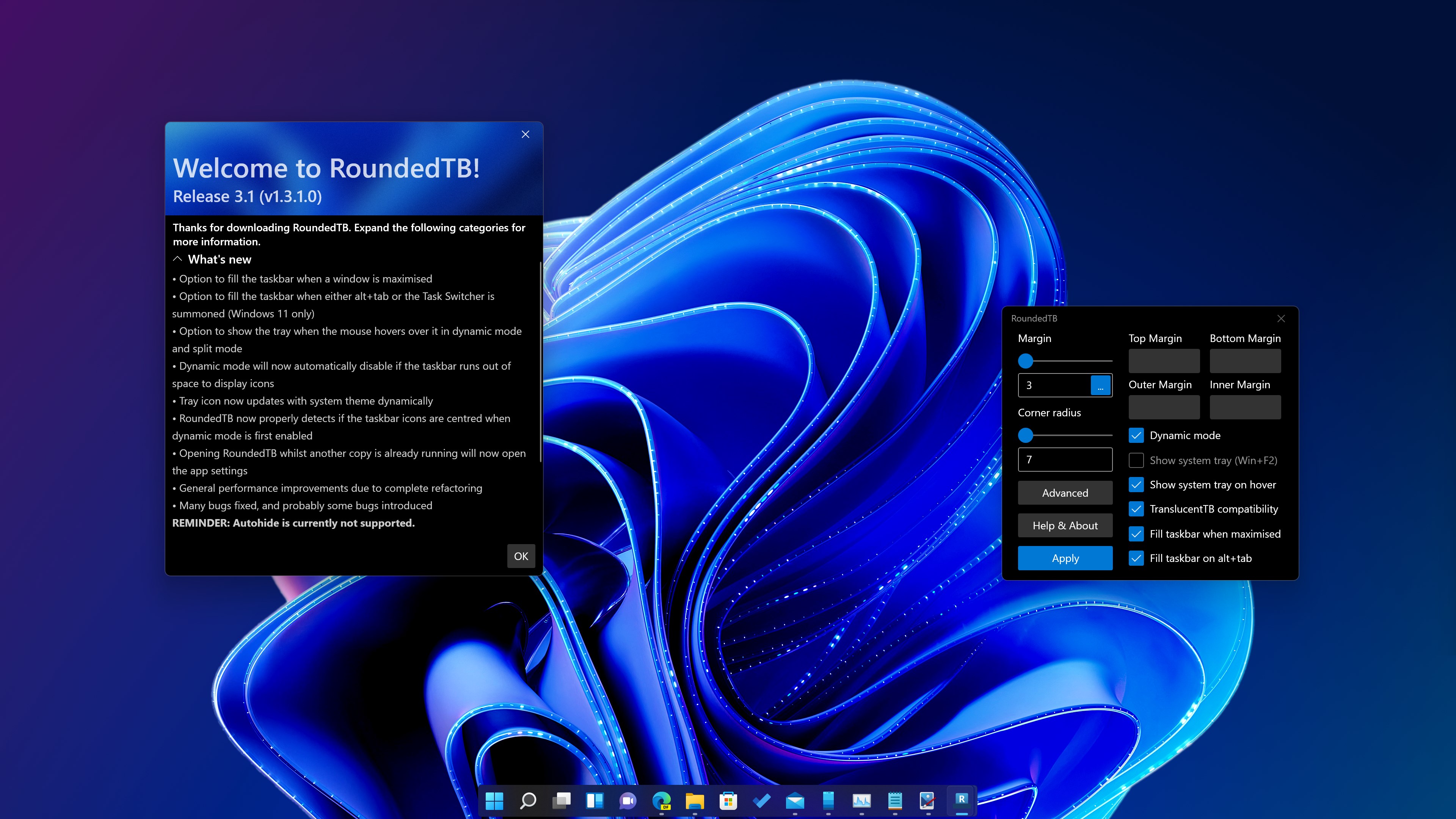 RoundedTB - Microsoft Store Applications