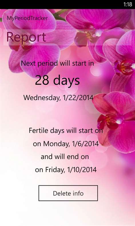 MyPeriodTracker Screenshots 2