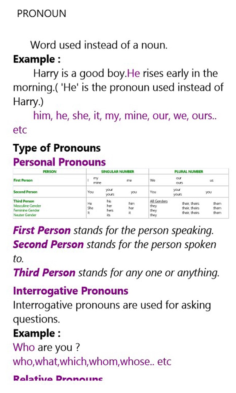 English Grammar Pro for Windows 10 Mobile
