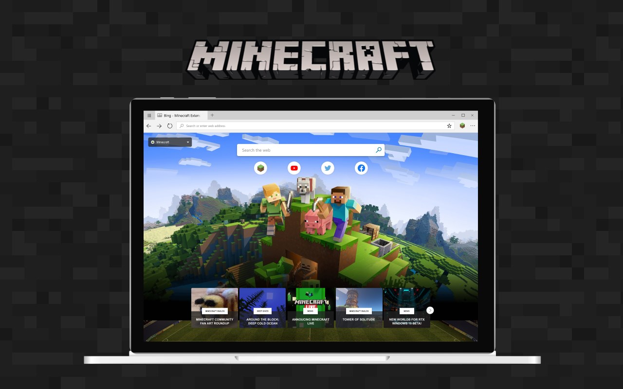 Minecraft New Tab - Microsoft Edge Addons