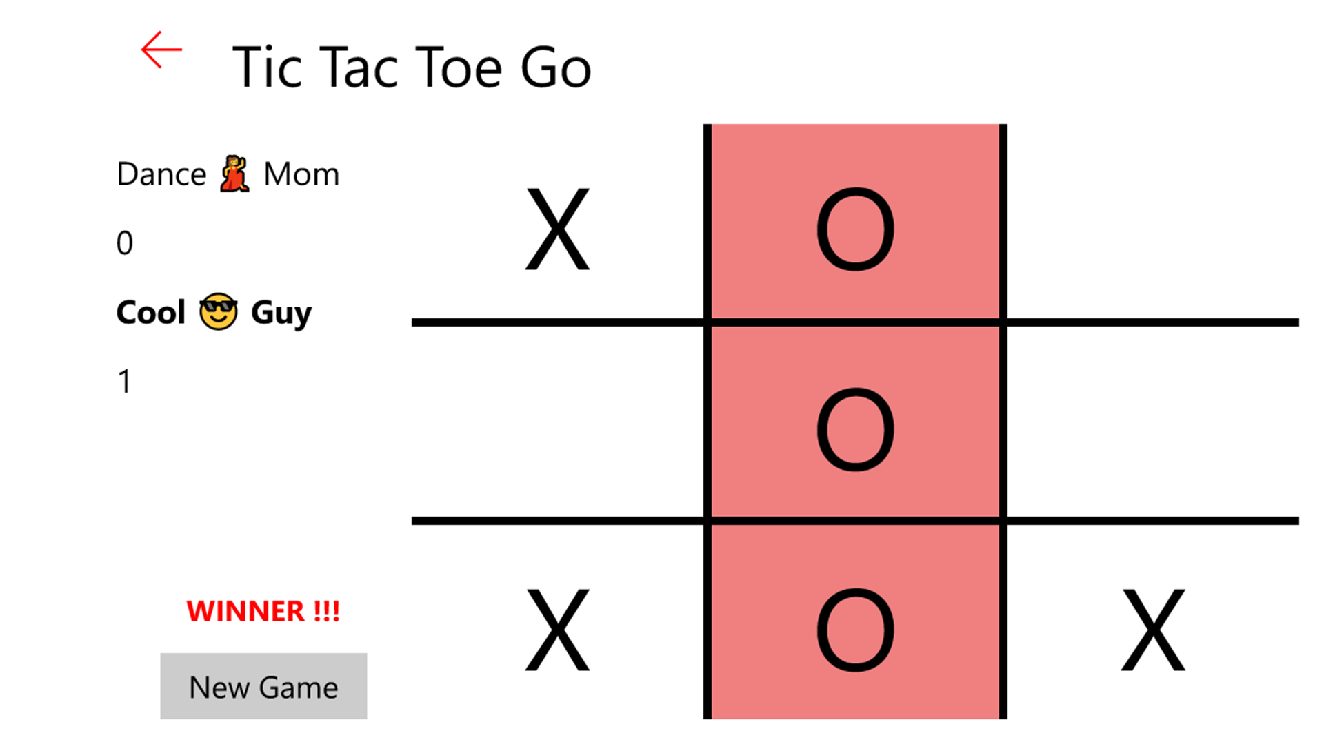 Tic Tac Toe – Microsoft-Apps