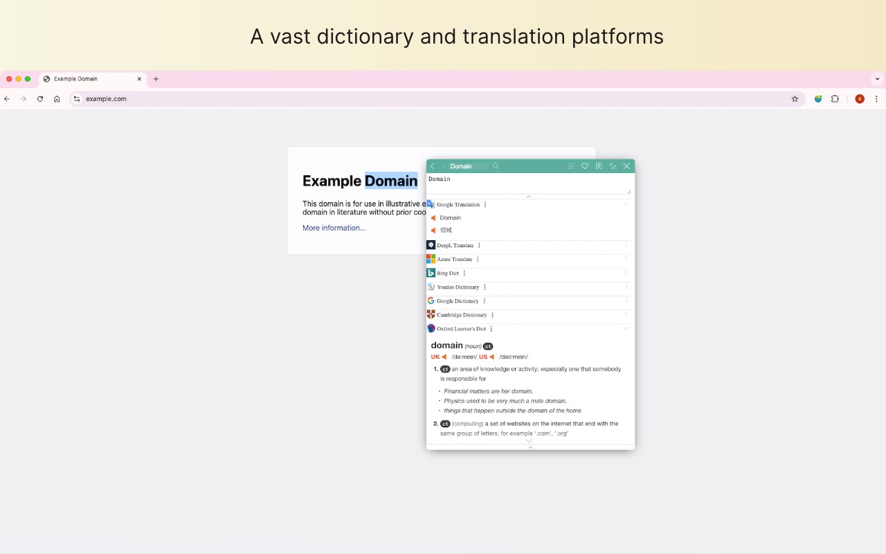 Saladict - Pop-up Dictionary and Page Translator