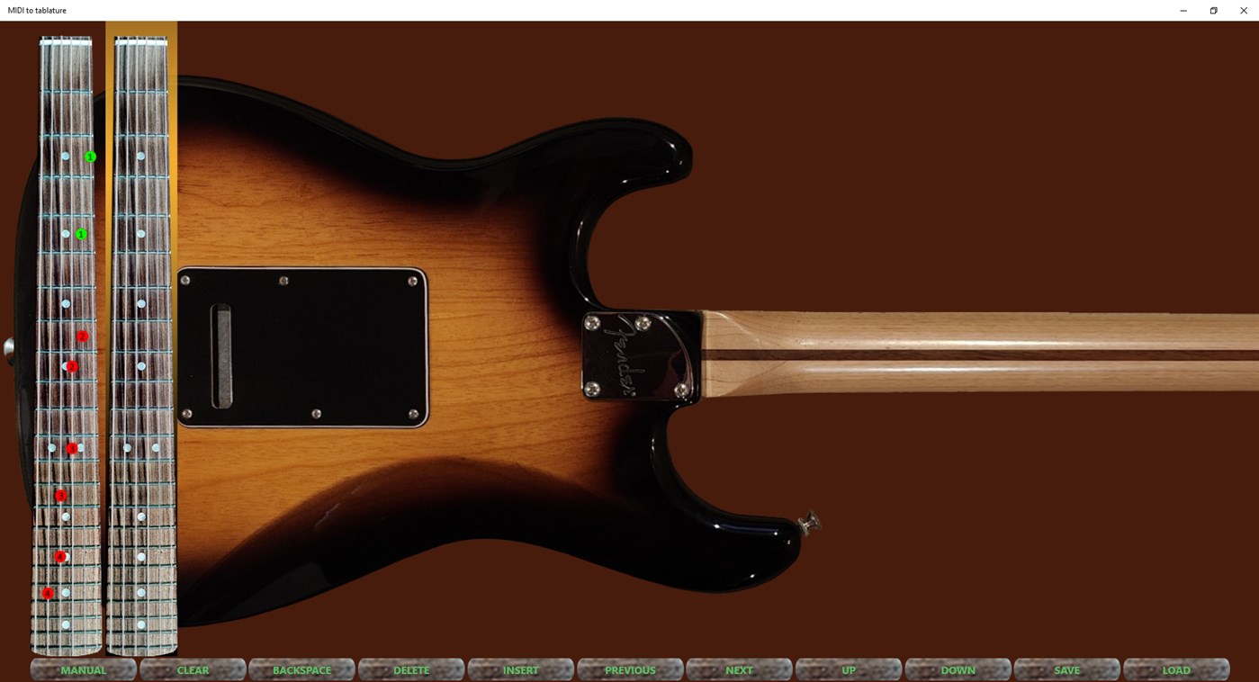 #2. MIDI to tablature (Windows) Podle: MrMartin