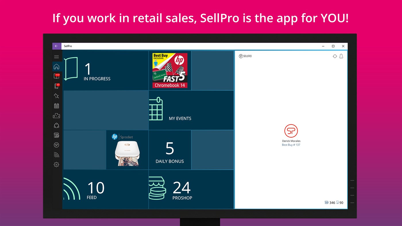 #1. SellPro (Windows) Ved: mVentix Inc.