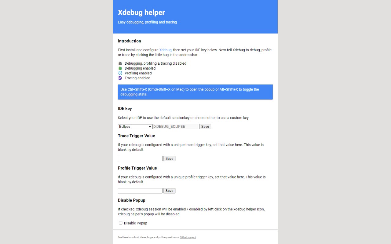 Xdebug helper - Microsoft Edge Addons