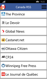 Canada RSS screenshot 4