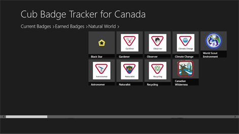 Cub Badge Tracker for Canada Screenshots 1