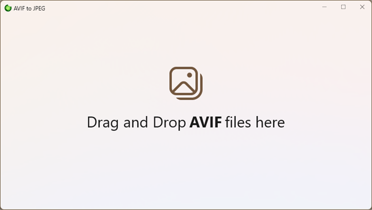 AVIF to JPEG - PC - (Windows)