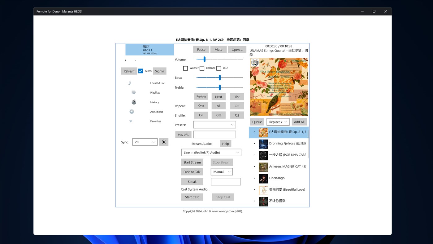 #1. Remote for Denon Marantz HEOS (Windows) Von: John Li