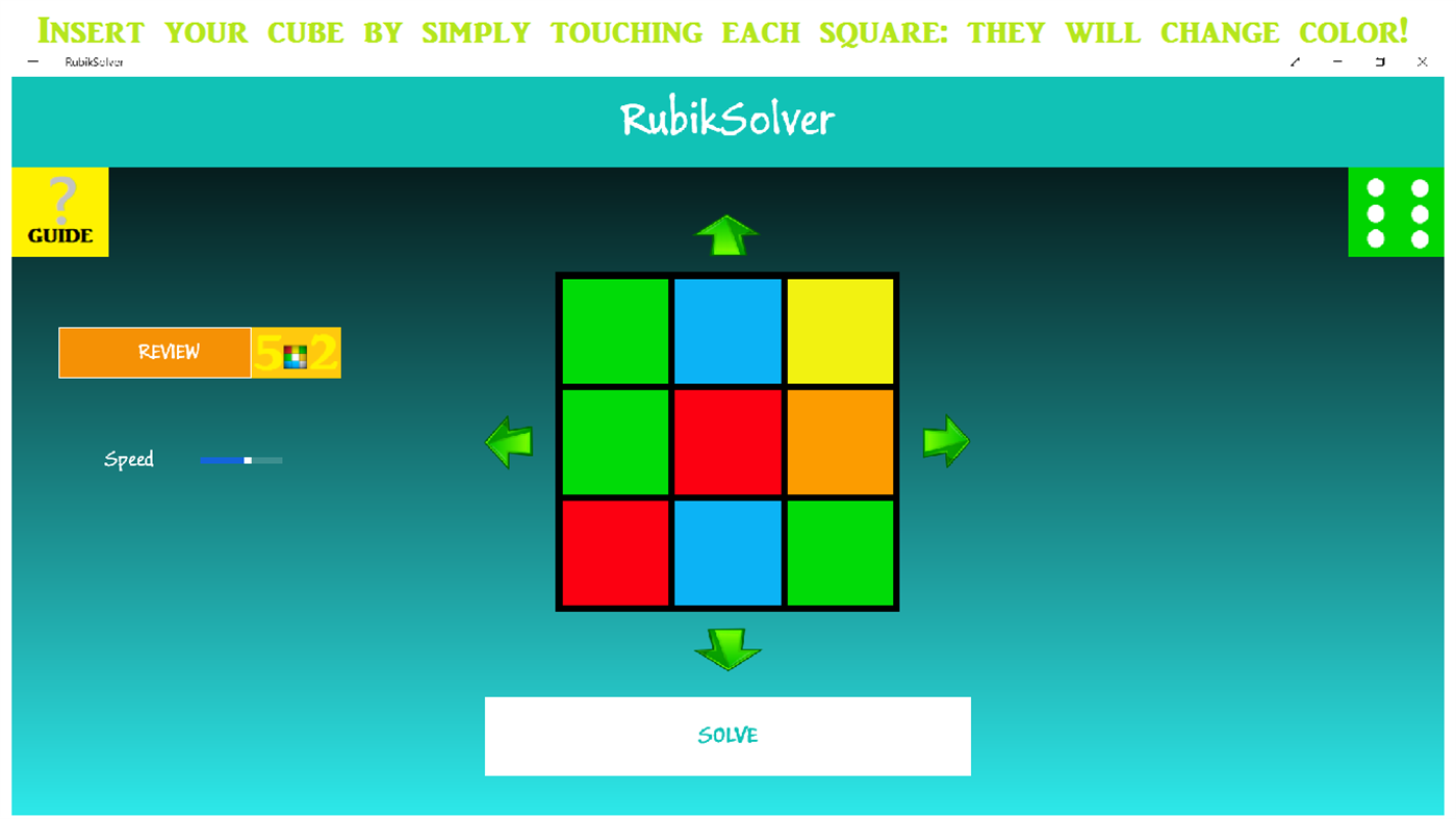 #1. RubikSolver (Windows) 来自: Cristian Cojocaru