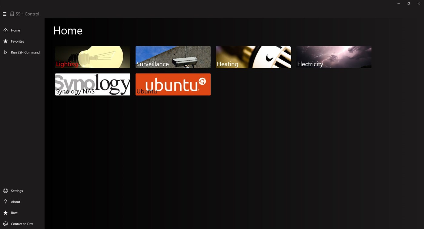 #1. SSH Control (Windows) 由: Marcus Erfurth
