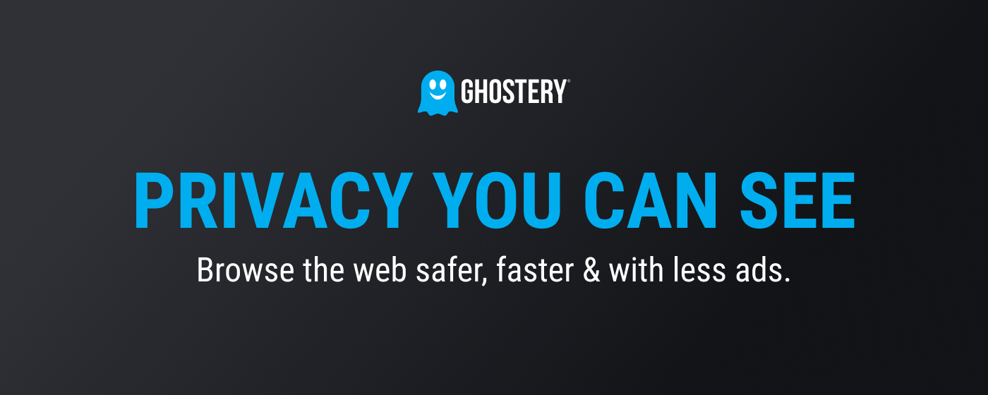 Ghostery Tracker Ad Blocker - Privacy AdBlock marquee promo image