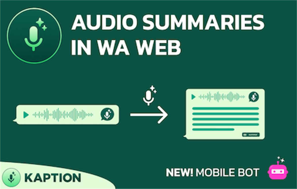 Audio to Text in WhatsApp Web using ChatGPT