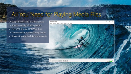 ALL Media Player - Video, DVD, Blu-ray, CD, SVCD screenshot 1