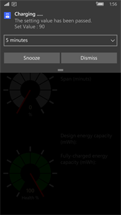 Overcharge alarms screenshot 2