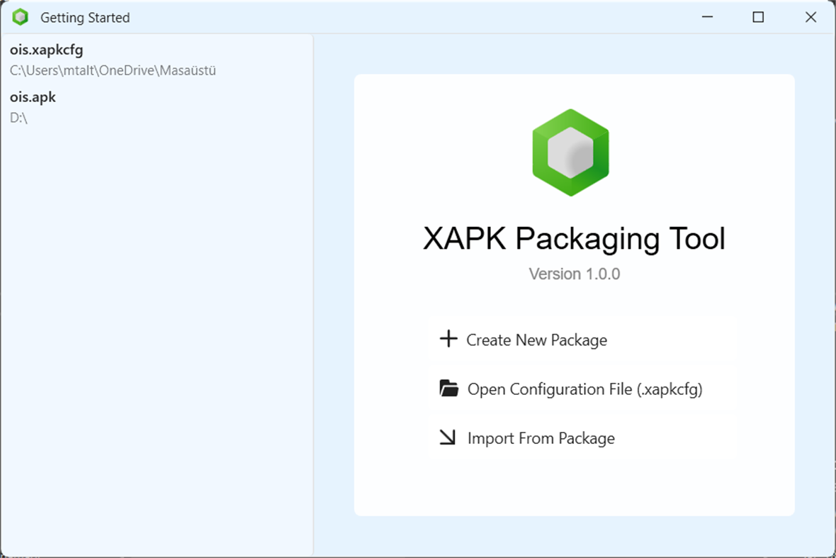 #1. XAPK Packaging Tool (Windows) Podle: Metin Altıkardeş