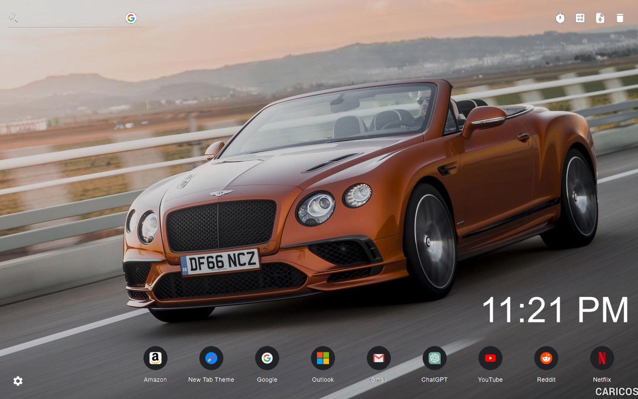 Bentley Wallpaper New Tab