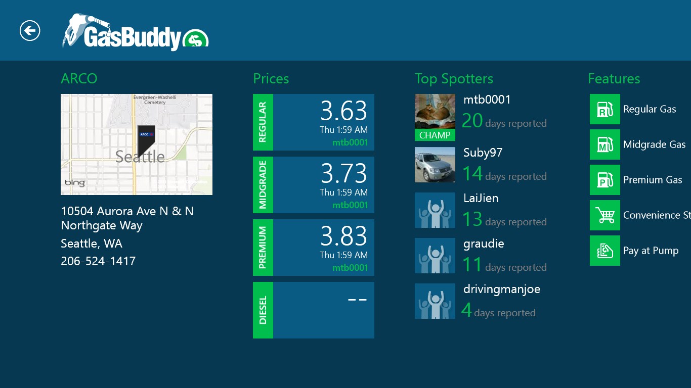 GasBuddy for Windows 10