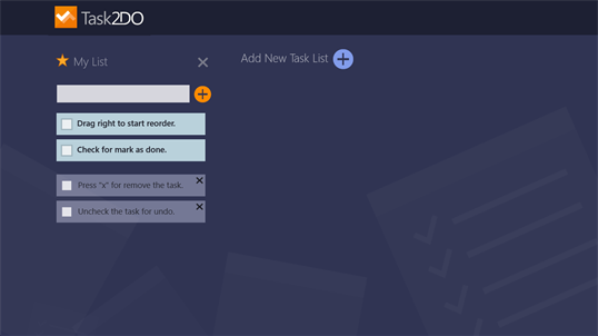 Task2Do screenshot 1