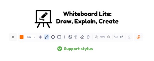 Whiteboard Lite - Simple, Quick Drawing marquee promo image