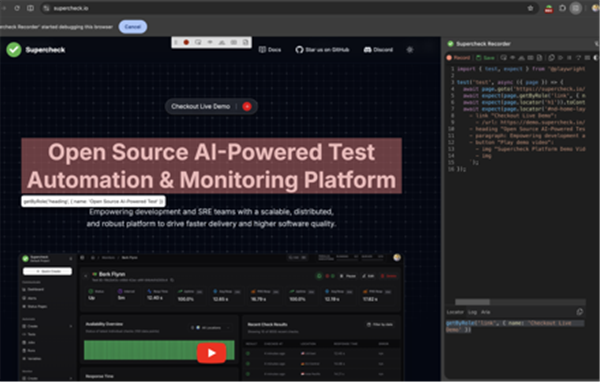 Supercheck Recorder