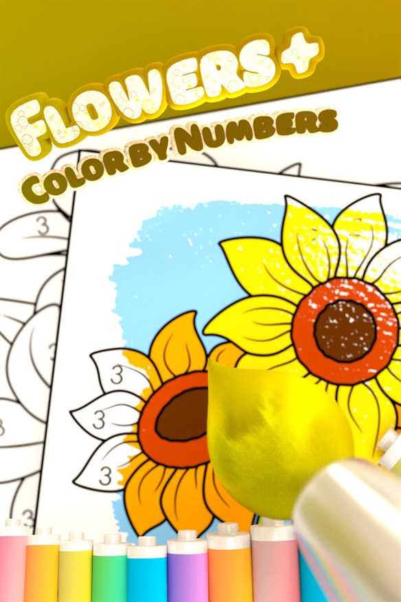 Flowers - Color by Numbers + Xbox Series X|S and Xbox One cover art