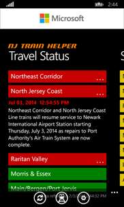 NJ Train Helper screenshot 1