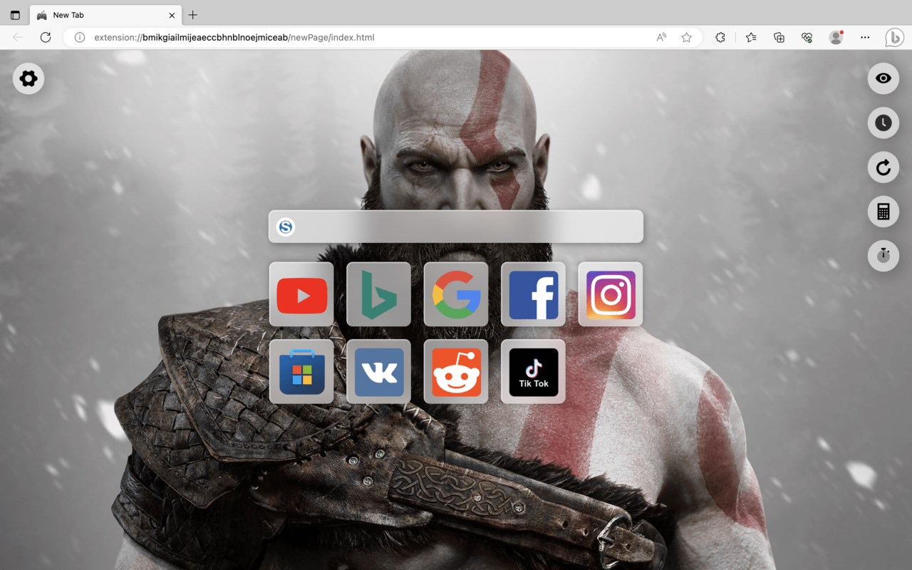 Kratos Theme HD Wallpaper home page