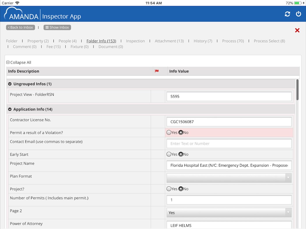#5. Inspector App (Windows) Με: Calytera