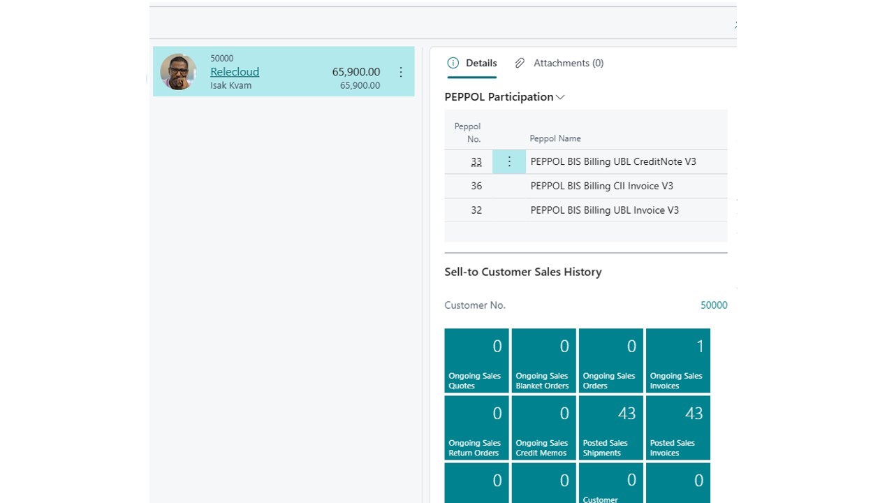 Snapshot 1 of Blue PEPPOL Participation