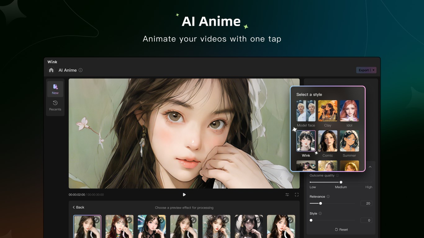 Wink screenshot
