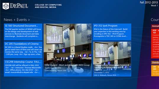 DePaul University CDM screenshot 6