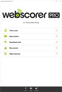 Webscorer Race & Lap Timer screenshot 1