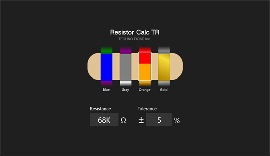 Resistor Calc TR screenshot 3
