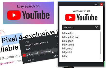 Lazy Search on Youtube small promo image