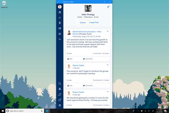 Salesforce Chatter screenshot 6
