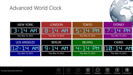 Advanced World Clock screenshot 2