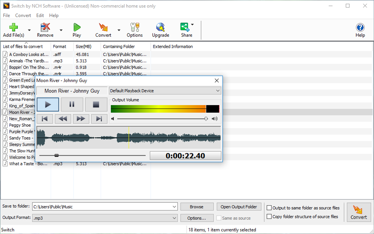 #3. Switch Sound File Converter Express Edition (Windows) Podle: NCH Software