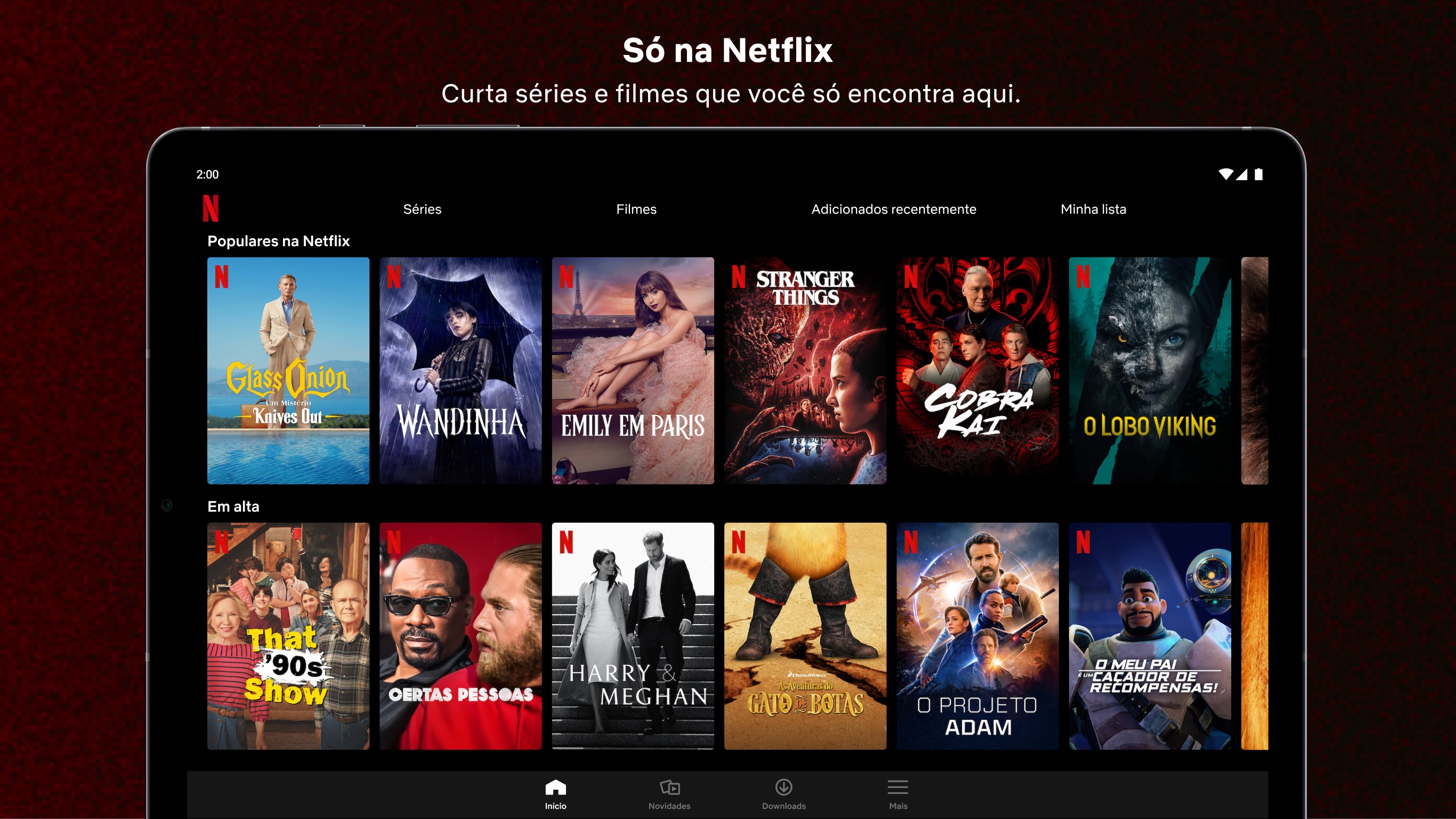 Netflix libera download de séries em celulares e tablets sem custo extra