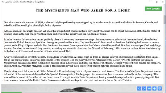 The Mysterious Man Who Asked For A Light, by George Barton screenshot 4