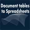 Document Tables to Spreadsheets